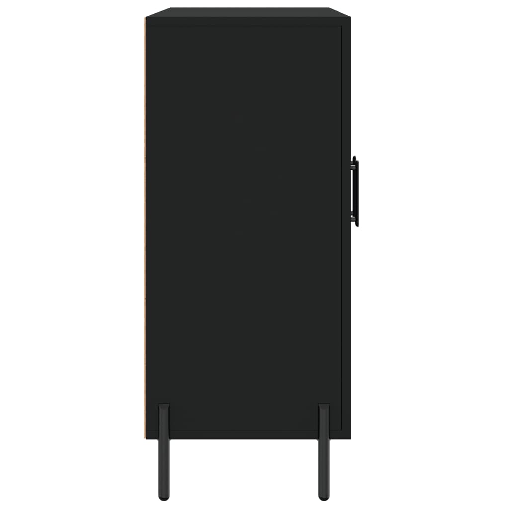 Buffet noir 90x34x80 cm bois d'ingénierie - XIOS