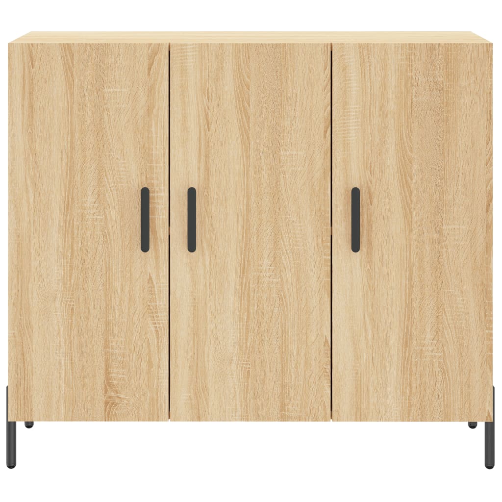 Buffet chêne sonoma 90x34x80 cm bois d'ingénierie - XIOS