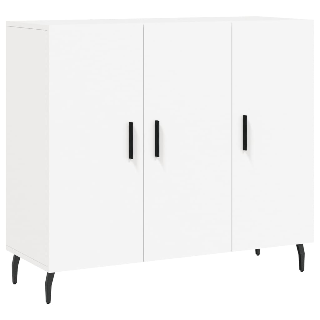 Buffet blanc 90x34x80 cm bois d'ingénierie - XIOS