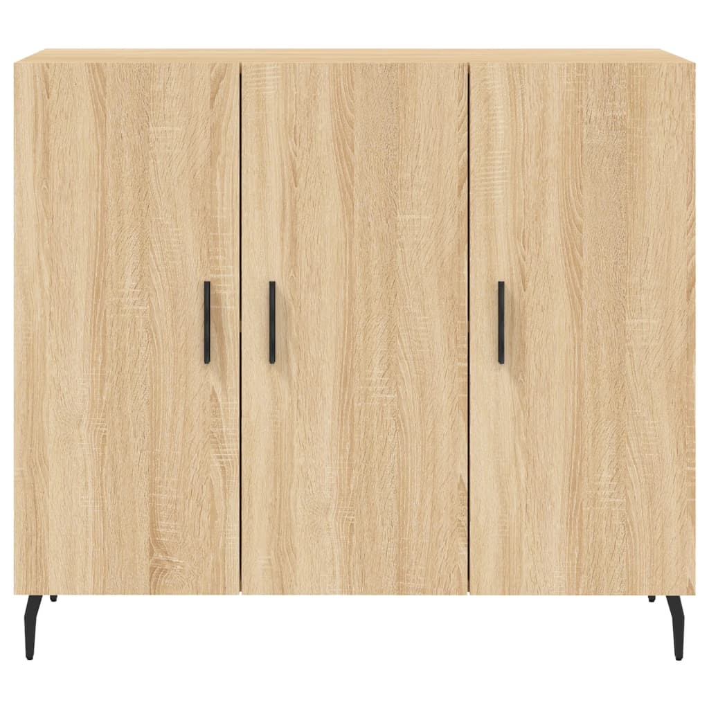 Buffet chêne sonoma 90x34x80 cm bois d'ingénierie - XIOS