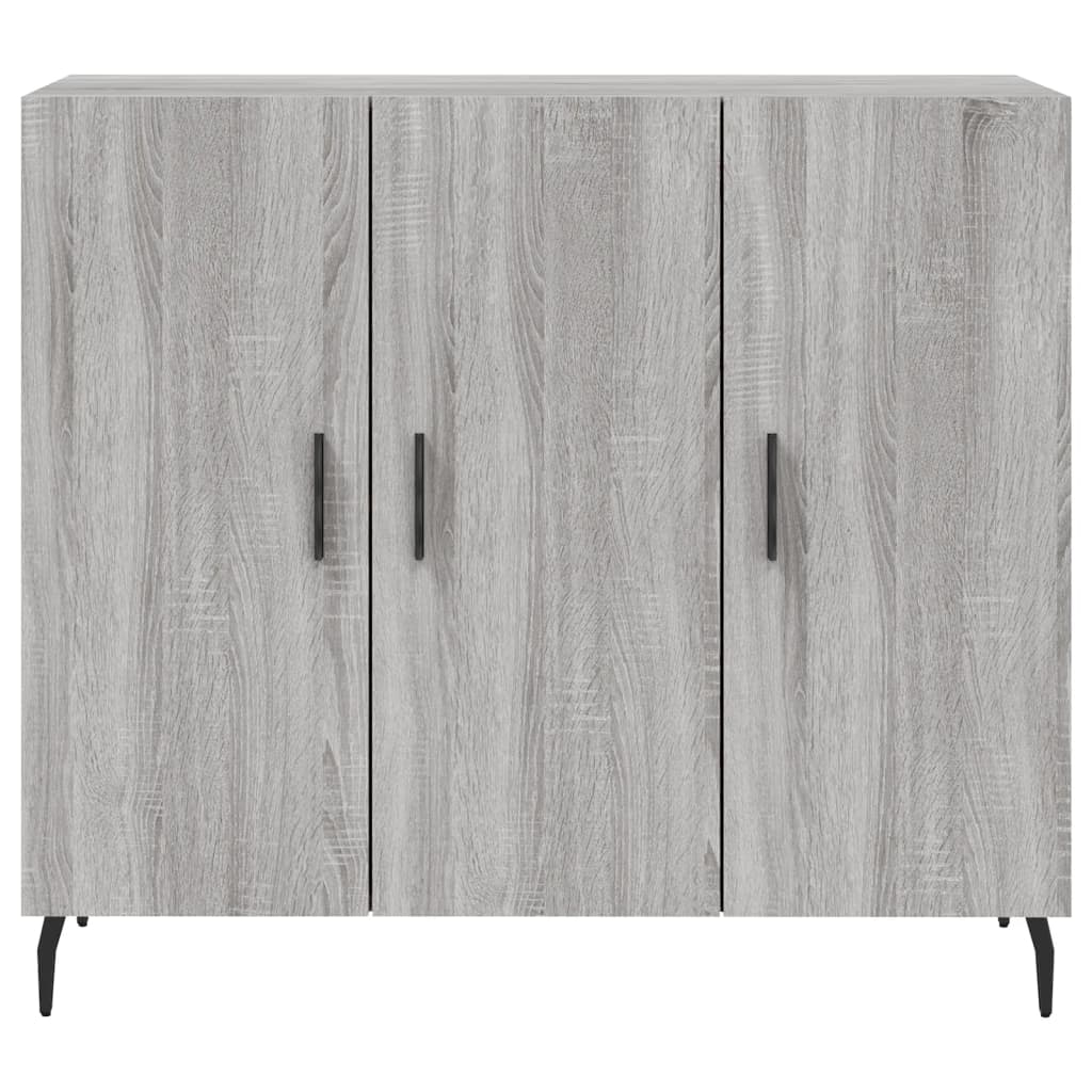 Buffet sonoma gris 90x34x80 cm bois d'ingénierie - XIOS