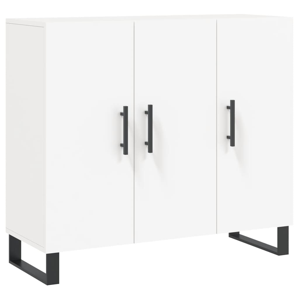 Buffet blanc 90x34x80 cm bois d'ingénierie - XIOS