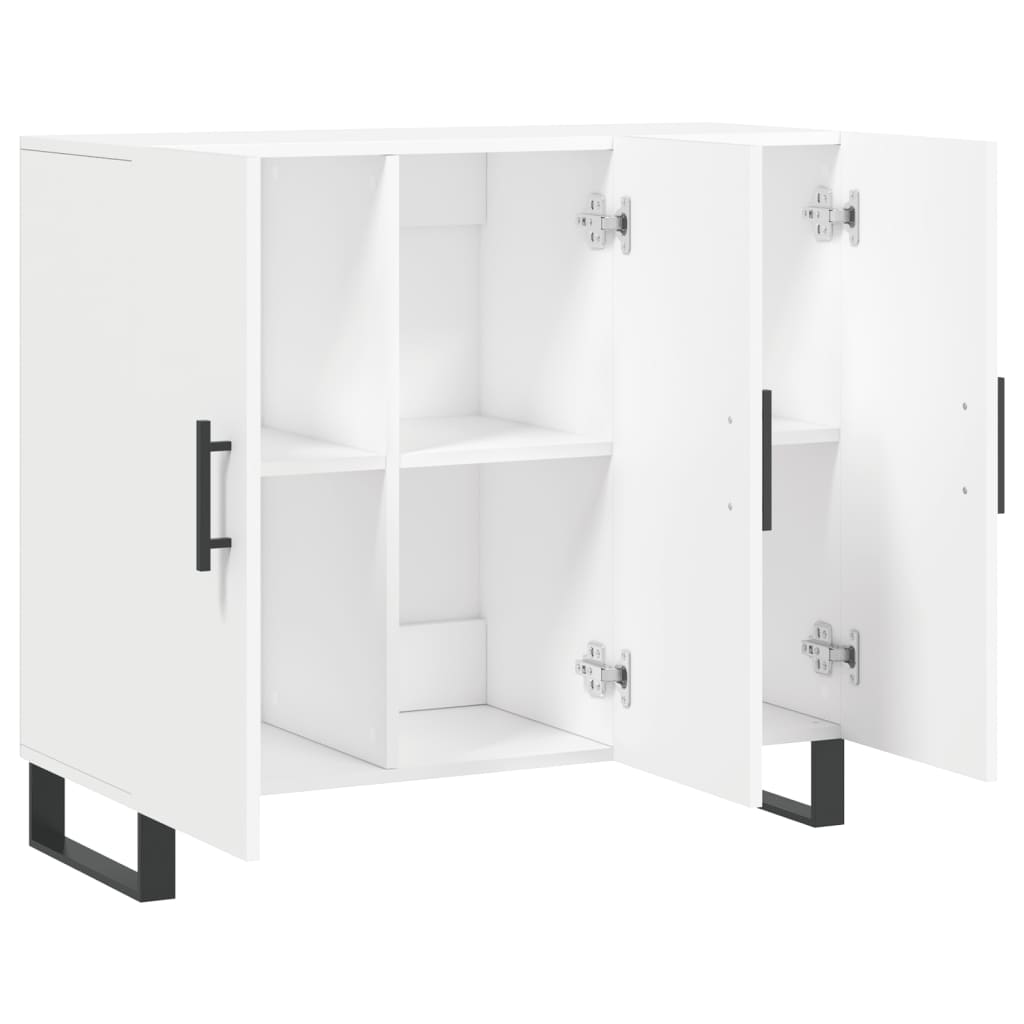 Buffet blanc 90x34x80 cm bois d'ingénierie - XIOS