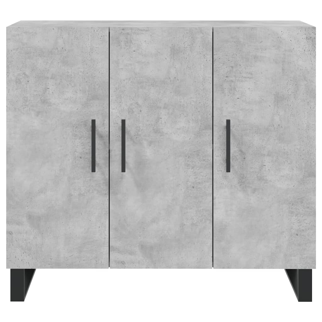 Buffet gris béton 90x34x80 cm bois d'ingénierie - XIOS