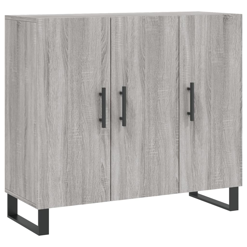 Buffet sonoma gris 90x34x80 cm bois d'ingénierie - XIOS