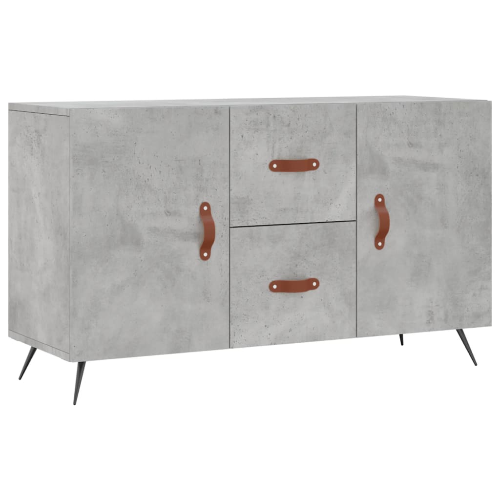 Buffet gris béton 100x36x60 cm bois d'ingénierie - XIOS