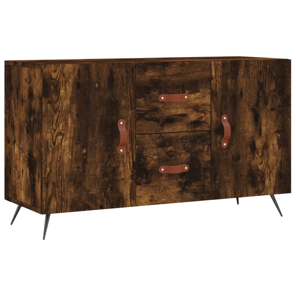 Buffet chêne fumé 100x36x60 cm bois d'ingénierie - XIOS