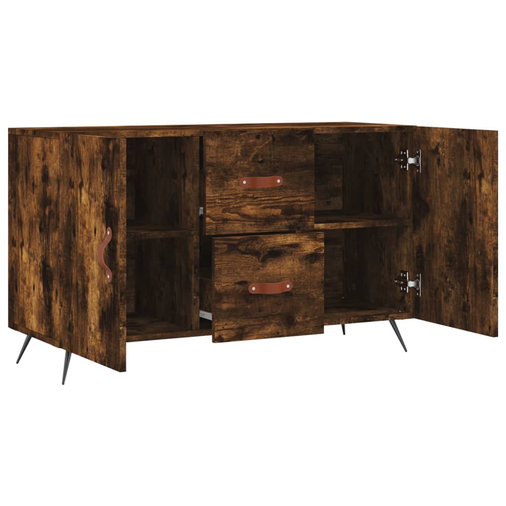 Buffet chêne fumé 100x36x60 cm bois d'ingénierie - XIOS