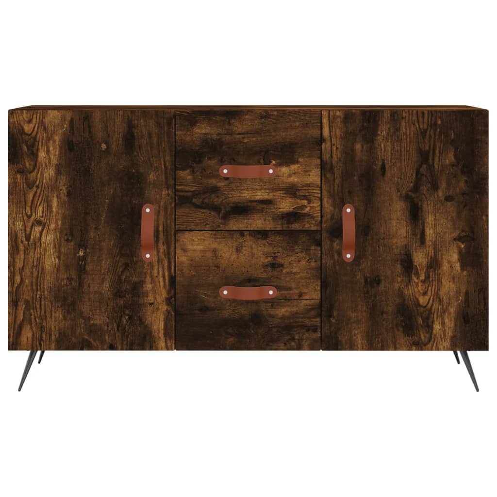 Buffet chêne fumé 100x36x60 cm bois d'ingénierie - XIOS