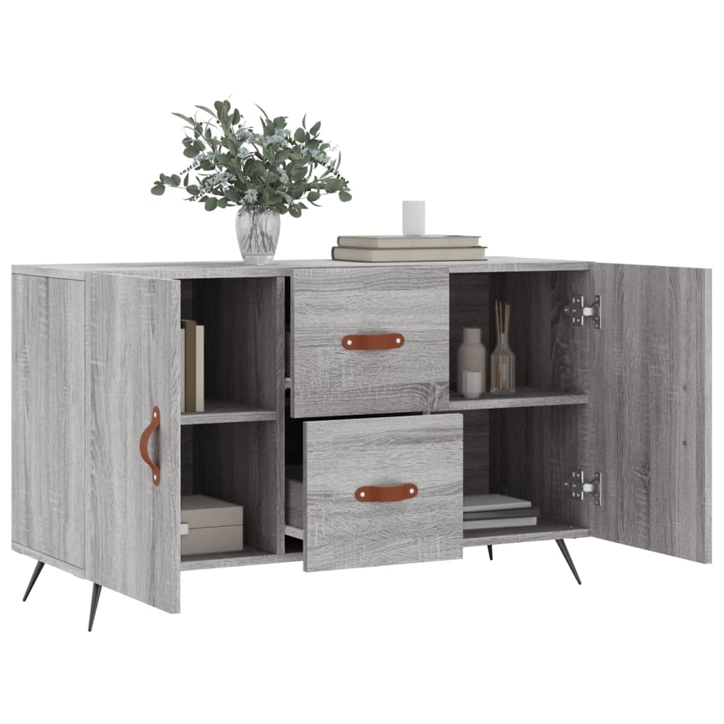 Buffet sonoma gris 100x36x60 cm bois d'ingénierie - XIOS