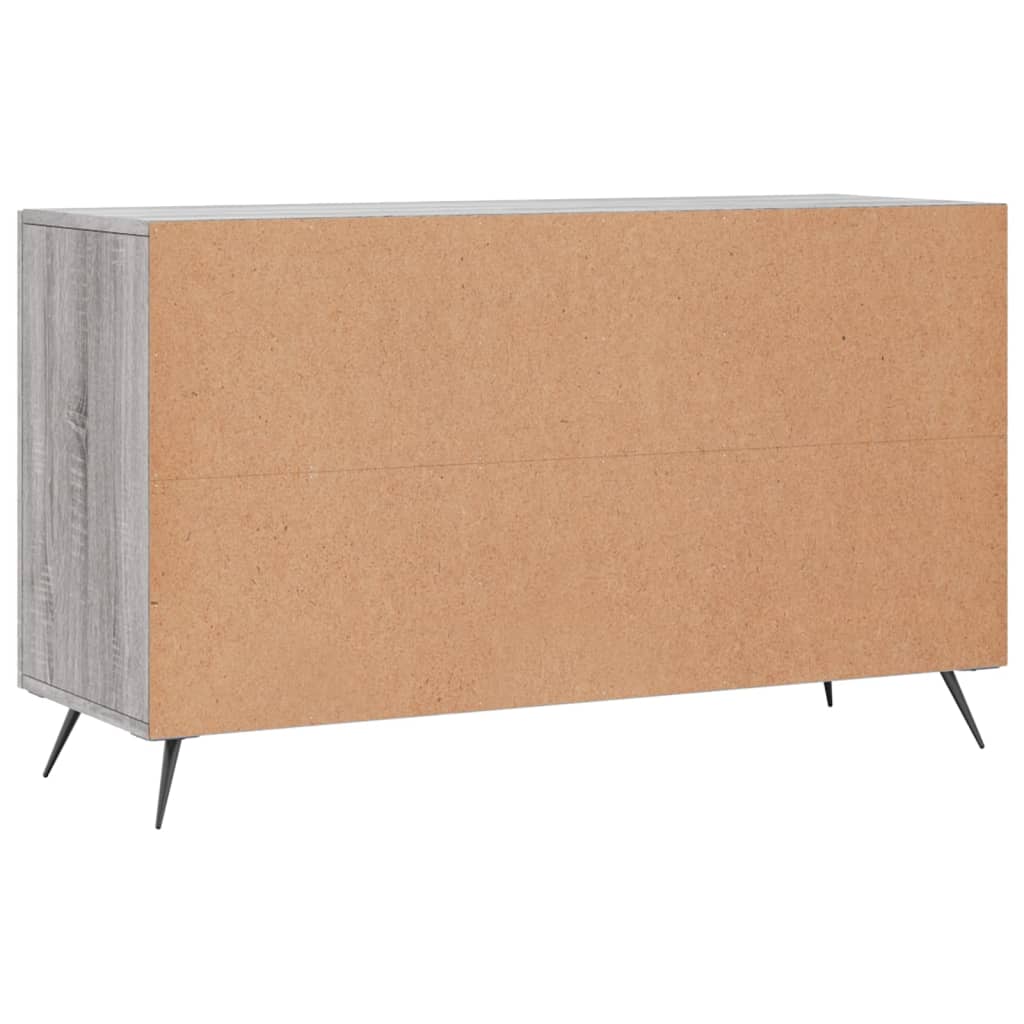 Buffet sonoma gris 100x36x60 cm bois d'ingénierie - XIOS