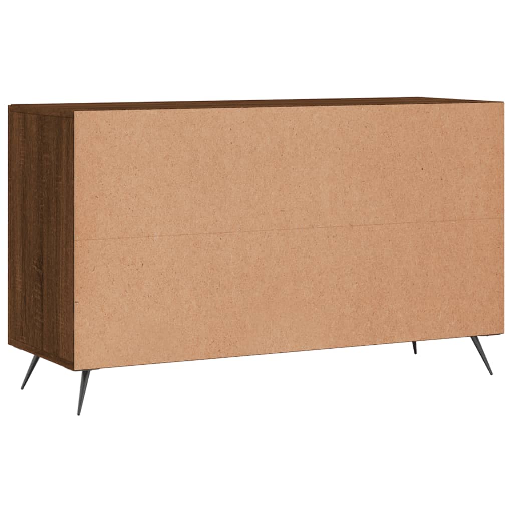 Buffet chêne marron 100x36x60 cm bois d'ingénierie - XIOS