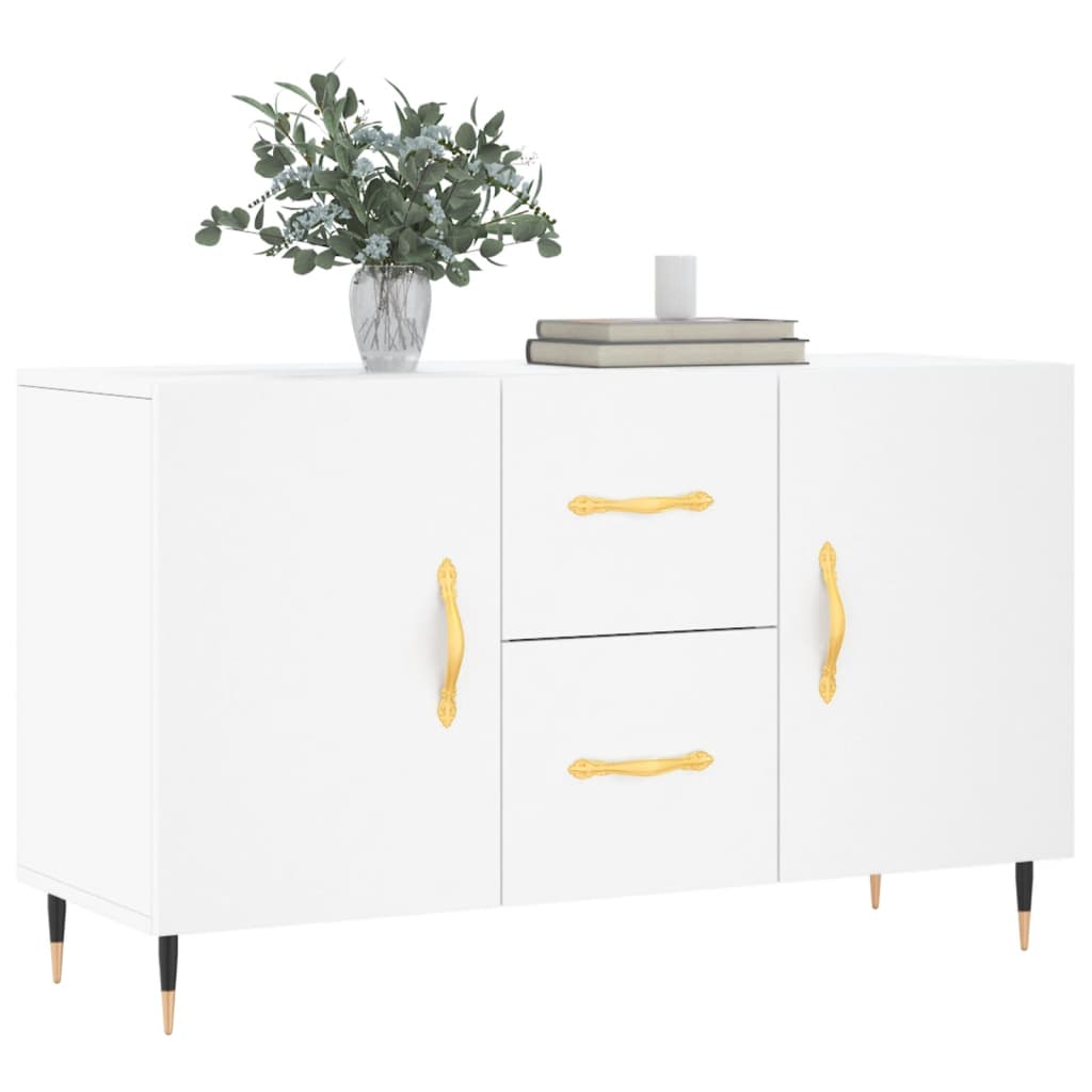 Buffet blanc 100x36x60 cm bois d'ingénierie - XIOS