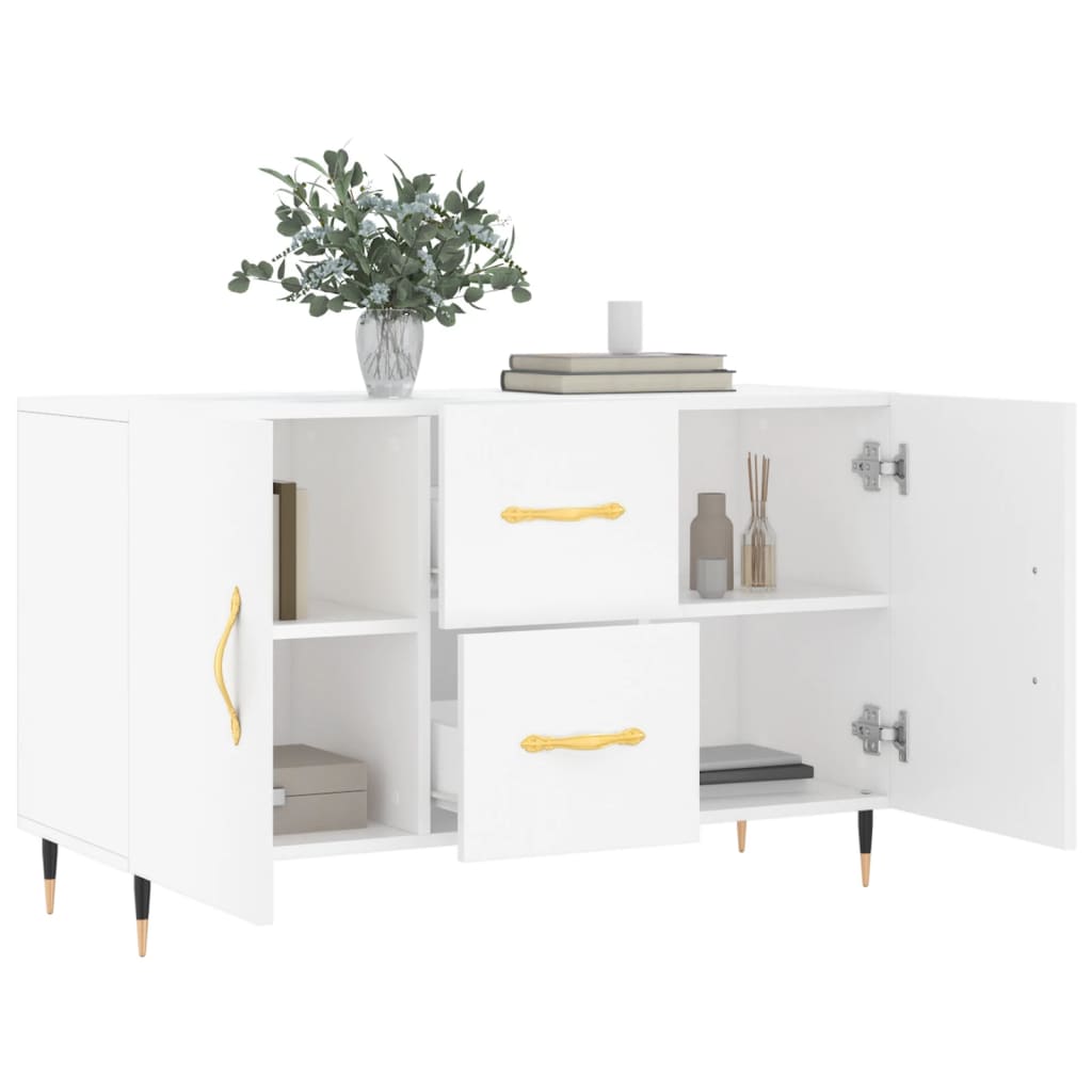 Buffet blanc 100x36x60 cm bois d'ingénierie - XIOS