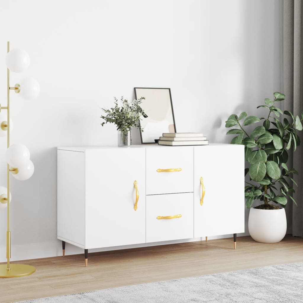 Buffet blanc 100x36x60 cm bois d'ingénierie - XIOS