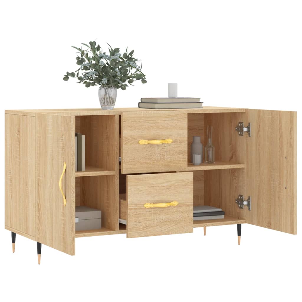 Buffet chêne sonoma 100x36x60 cm bois d'ingénierie - XIOS