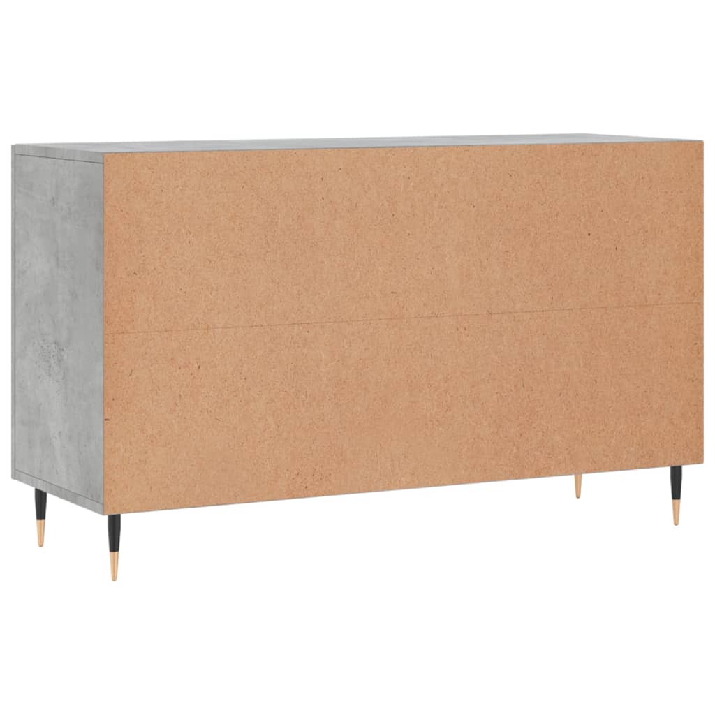 Buffet gris béton 100x36x60 cm bois d'ingénierie - XIOS