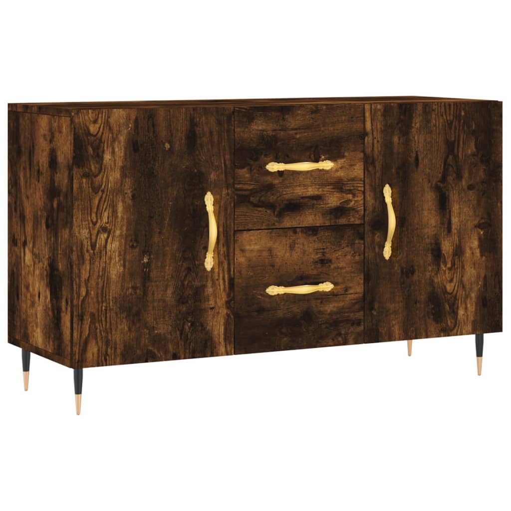Buffet chêne fumé 100x36x60 cm bois d'ingénierie - XIOS
