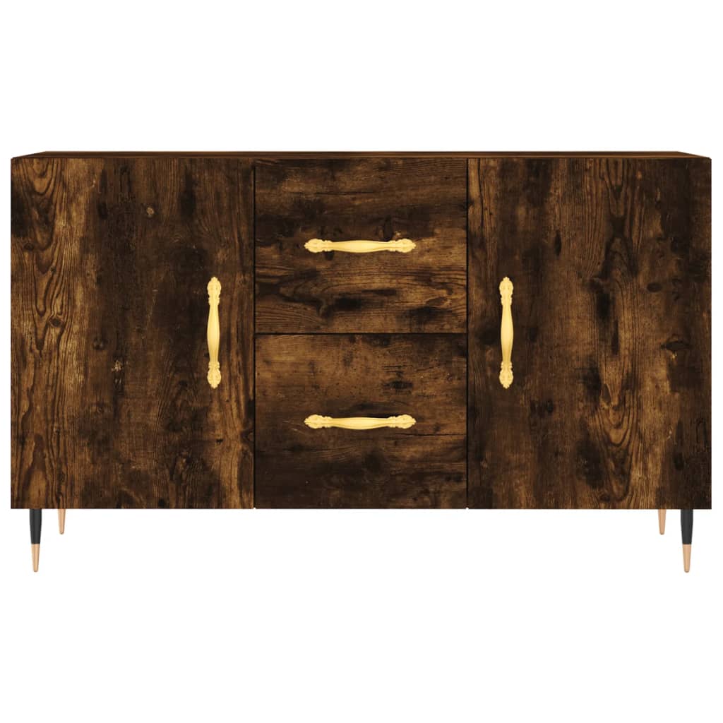 Buffet chêne fumé 100x36x60 cm bois d'ingénierie - XIOS
