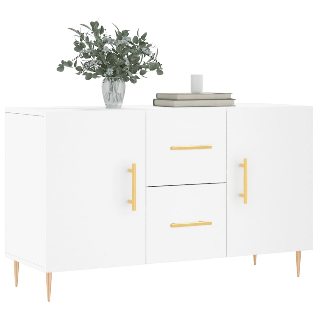 Buffet blanc 100x36x60 cm bois d'ingénierie - XIOS