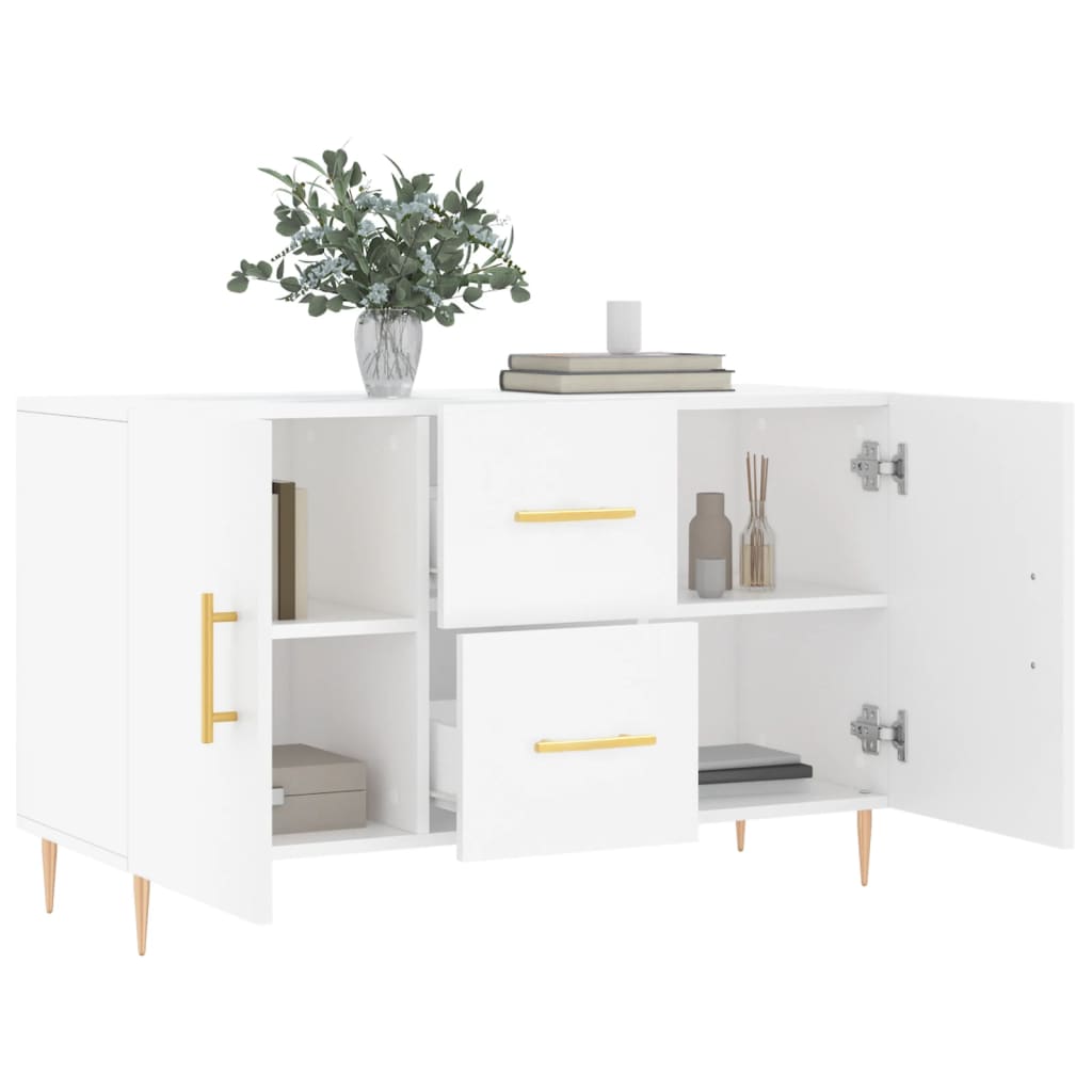 Buffet blanc 100x36x60 cm bois d'ingénierie - XIOS