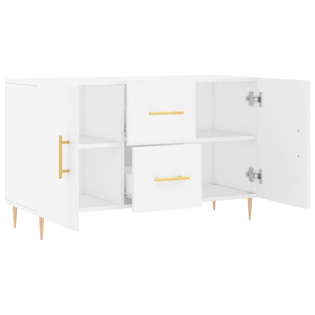 Buffet blanc 100x36x60 cm bois d'ingénierie - XIOS