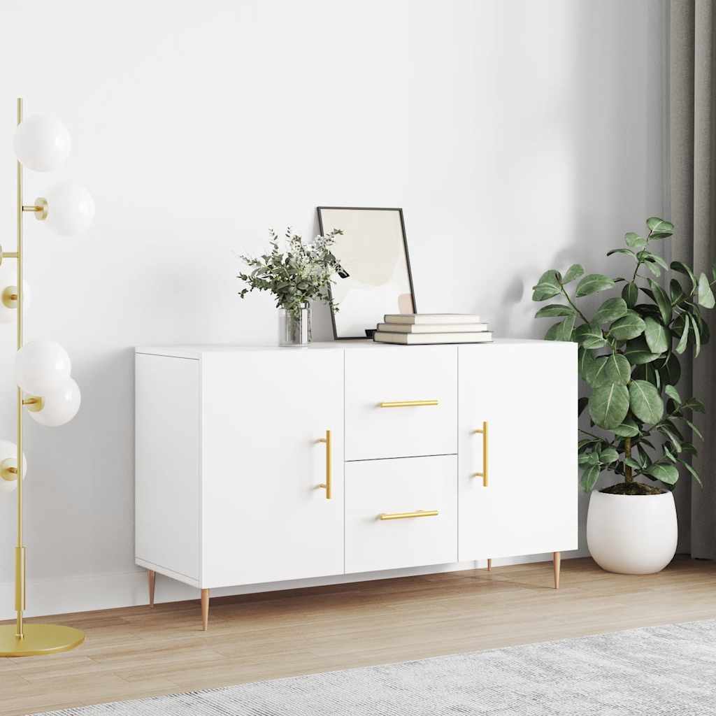 Buffet blanc 100x36x60 cm bois d'ingénierie - XIOS