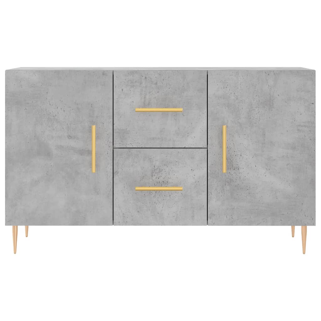 Buffet gris béton 100x36x60 cm bois d'ingénierie - XIOS