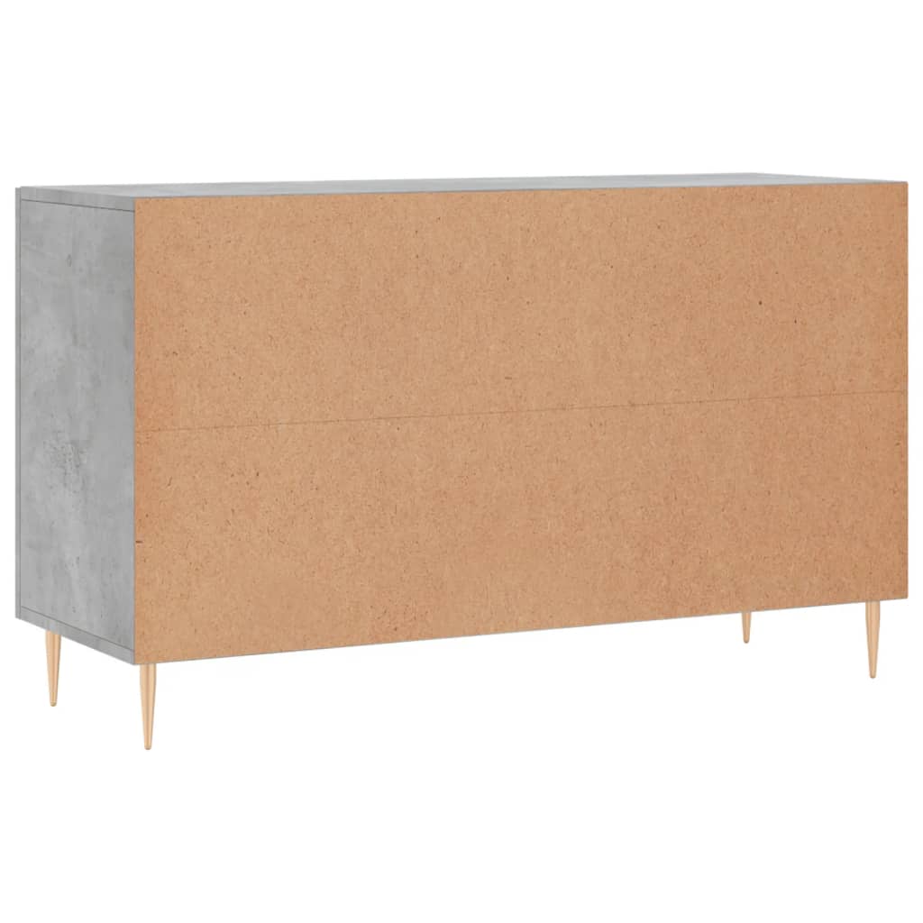 Buffet gris béton 100x36x60 cm bois d'ingénierie - XIOS