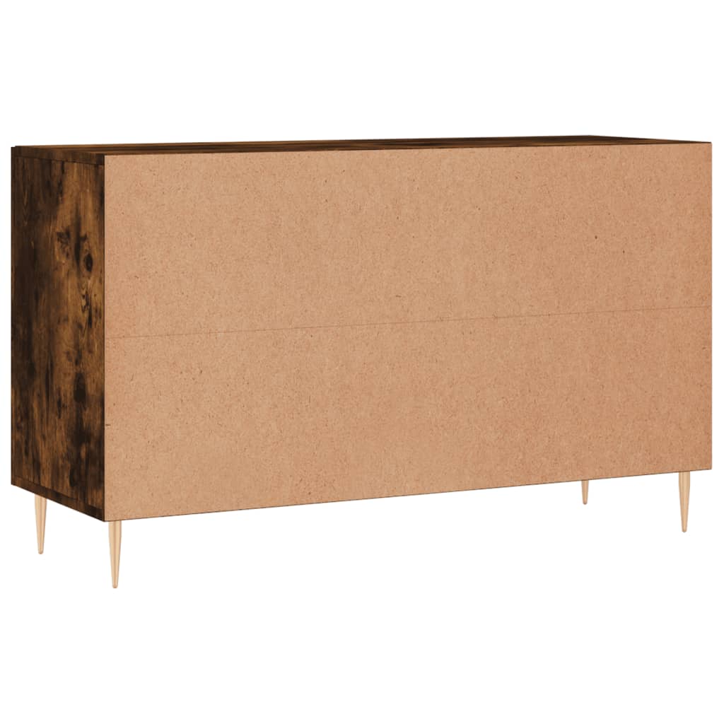 Buffet chêne fumé 100x36x60 cm bois d'ingénierie - XIOS