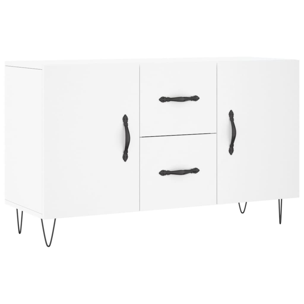 Buffet blanc 100x36x60 cm bois d'ingénierie - XIOS