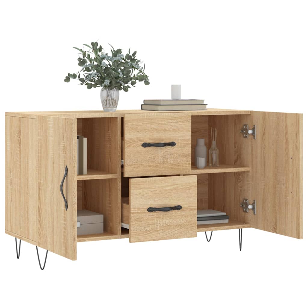 Buffet chêne sonoma 100x36x60 cm bois d'ingénierie - XIOS
