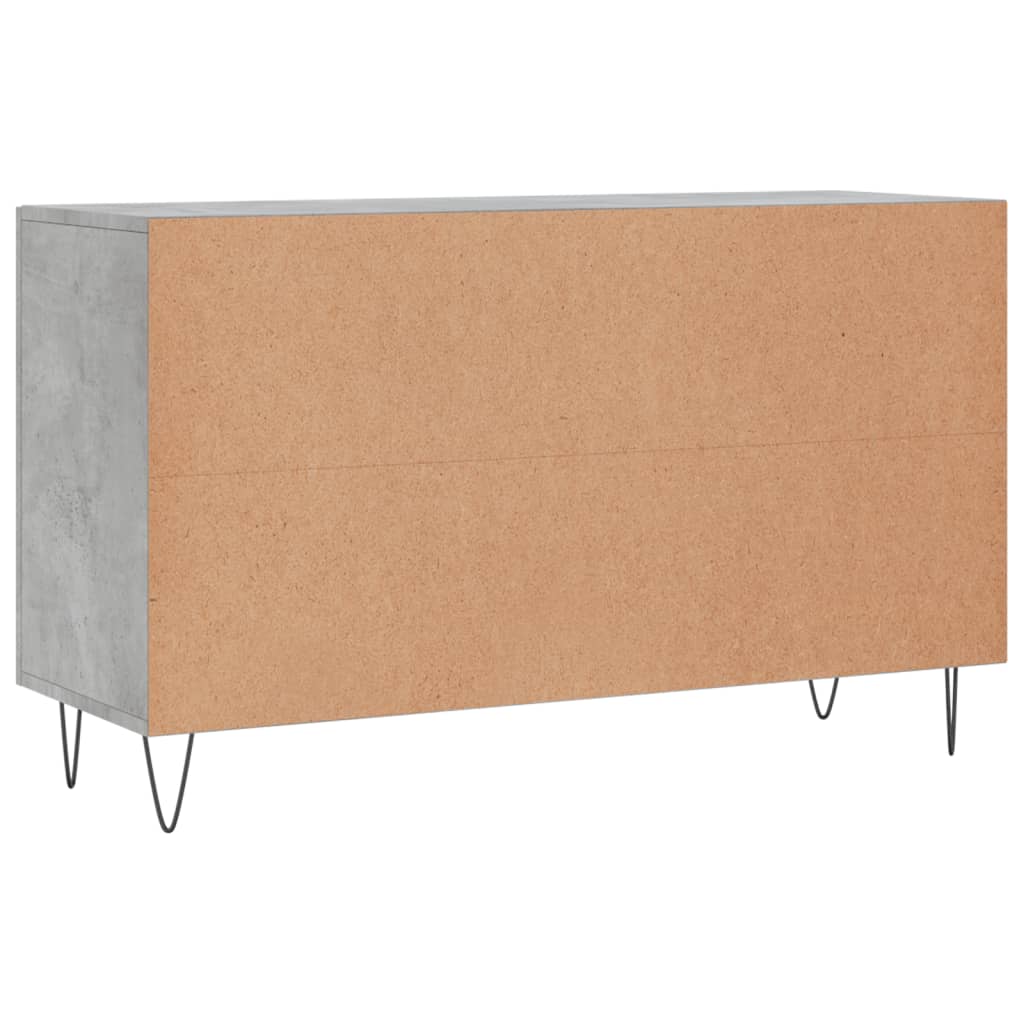 Buffet gris béton 100x36x60 cm bois d'ingénierie - XIOS