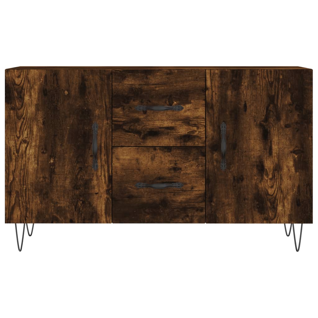 Buffet chêne fumé 100x36x60 cm bois d'ingénierie - XIOS