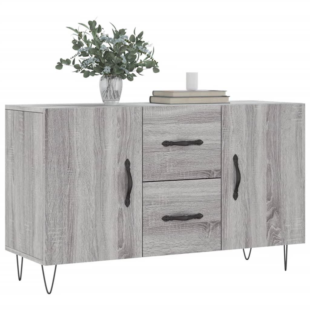 Buffet sonoma gris 100x36x60 cm bois d'ingénierie - XIOS