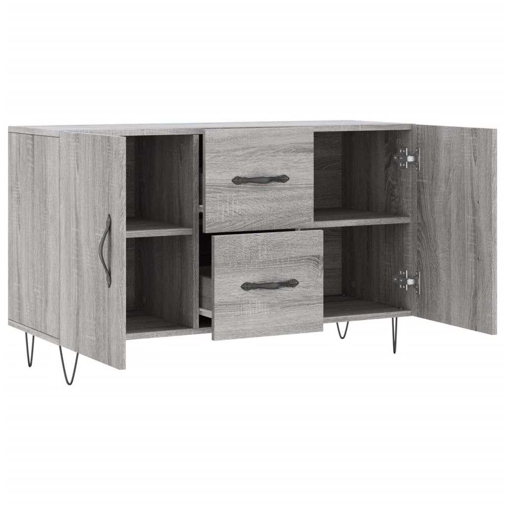 Buffet sonoma gris 100x36x60 cm bois d'ingénierie - XIOS