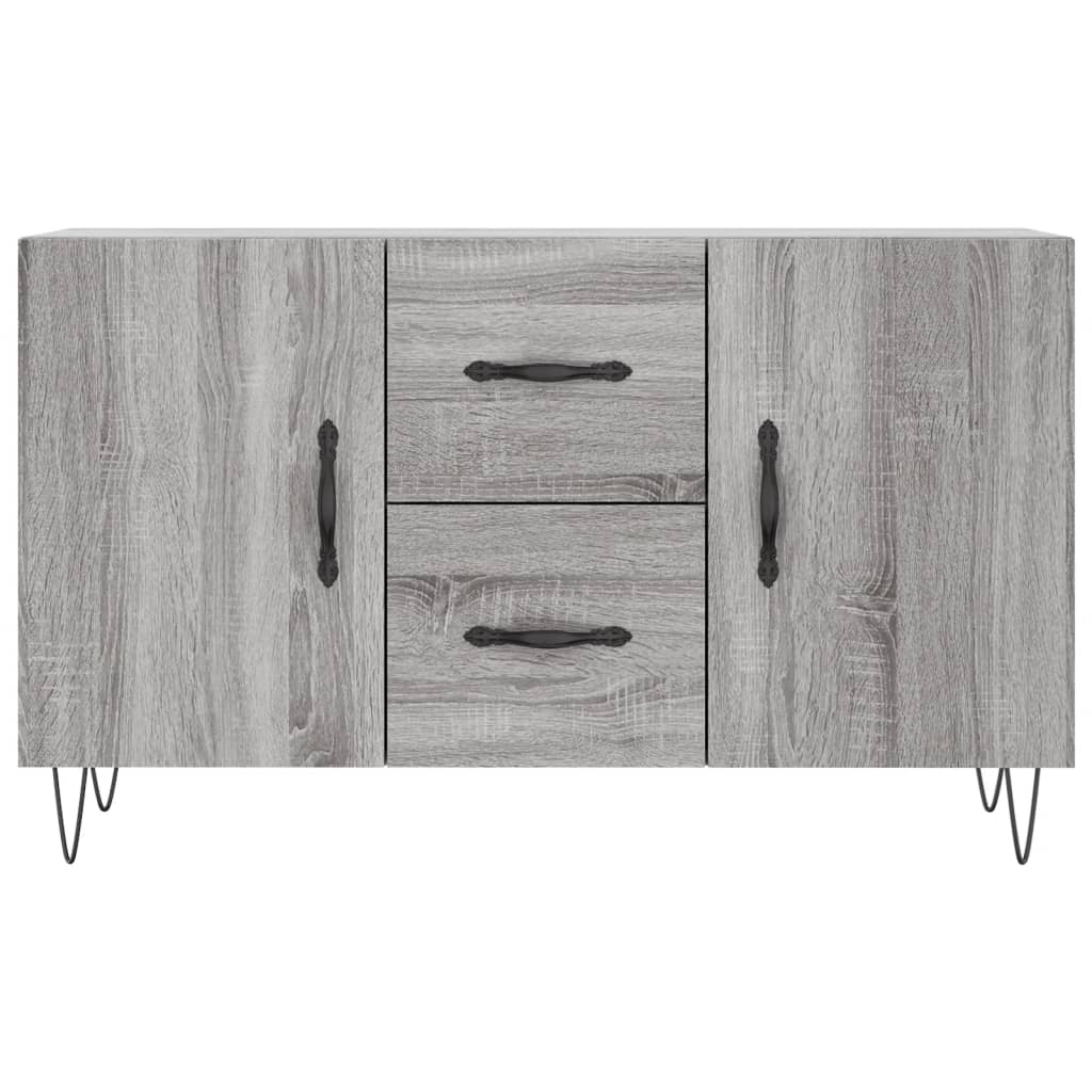 Buffet sonoma gris 100x36x60 cm bois d'ingénierie - XIOS