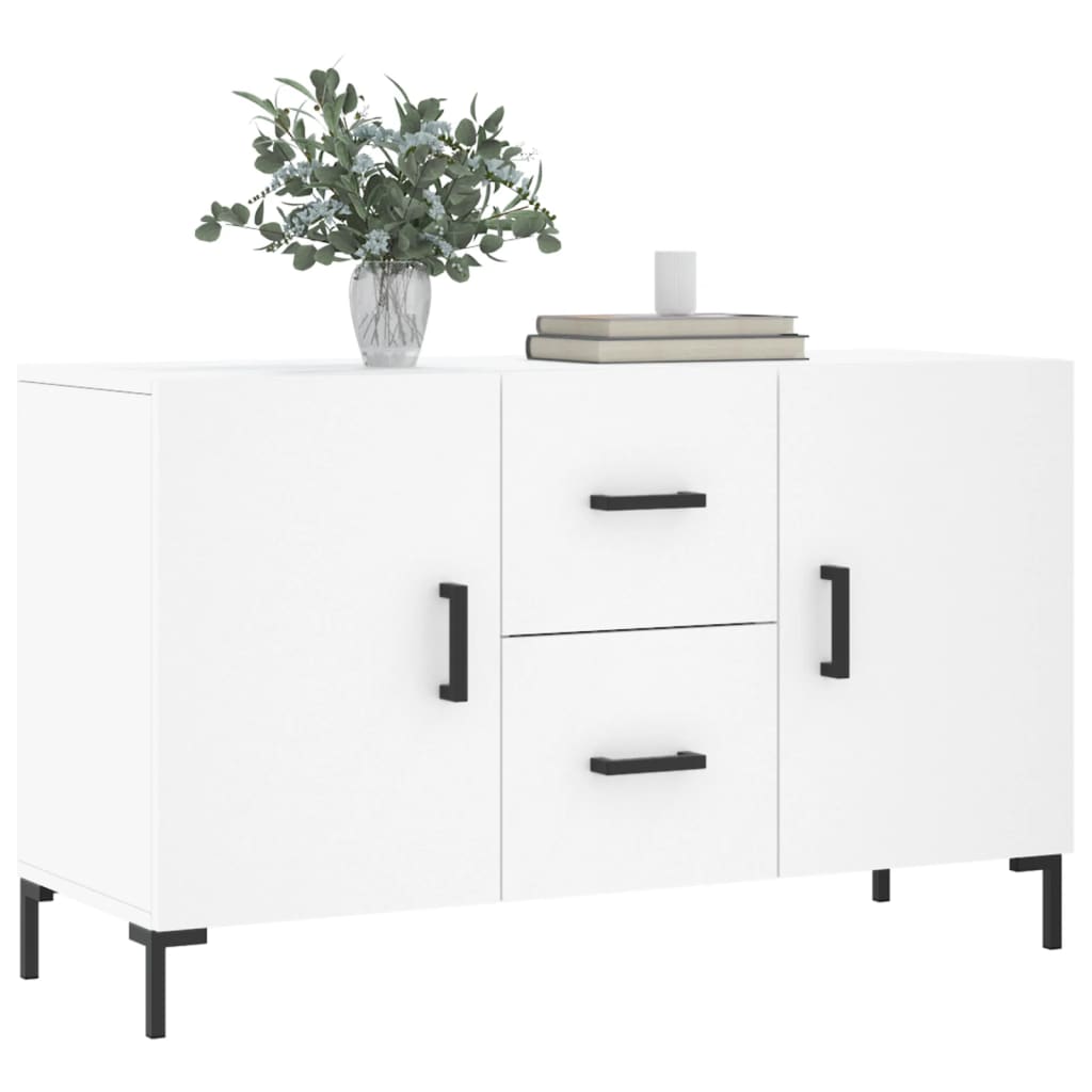 Buffet blanc 100x36x60 cm bois d'ingénierie - XIOS