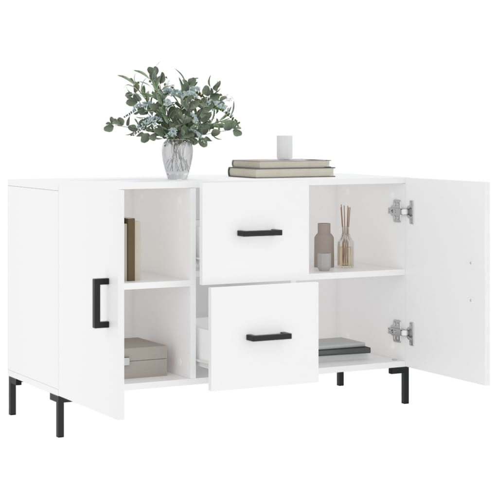 Buffet blanc 100x36x60 cm bois d'ingénierie - XIOS