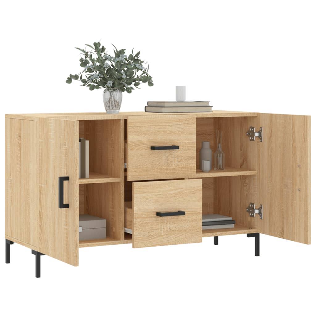 Buffet chêne sonoma 100x36x60 cm bois d'ingénierie - XIOS