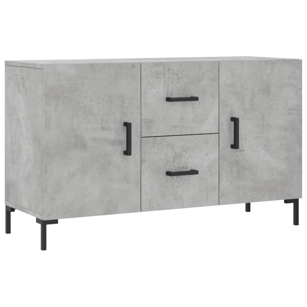 Buffet gris béton 100x36x60 cm bois d'ingénierie - XIOS