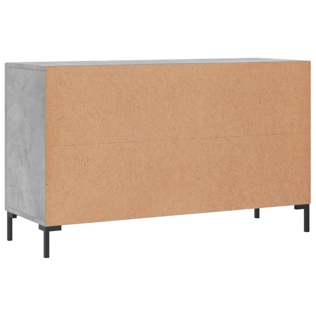 Buffet gris béton 100x36x60 cm bois d'ingénierie - XIOS