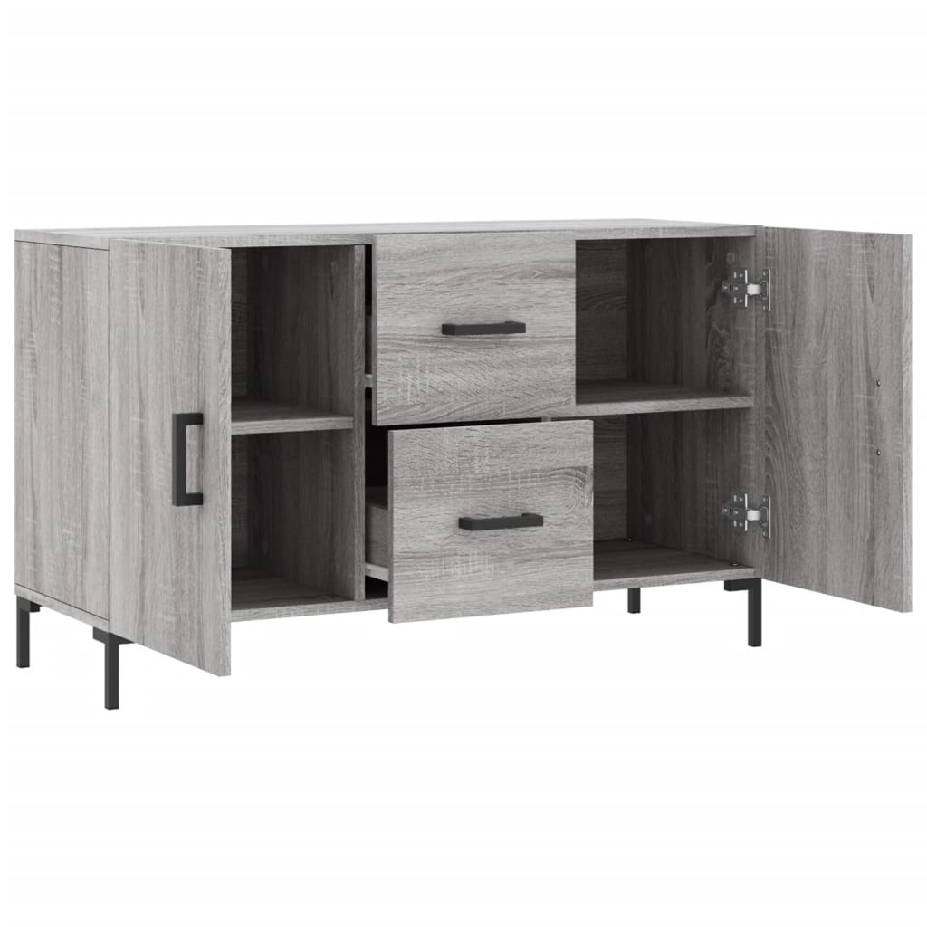 Buffet sonoma gris 100x36x60 cm bois d'ingénierie - XIOS