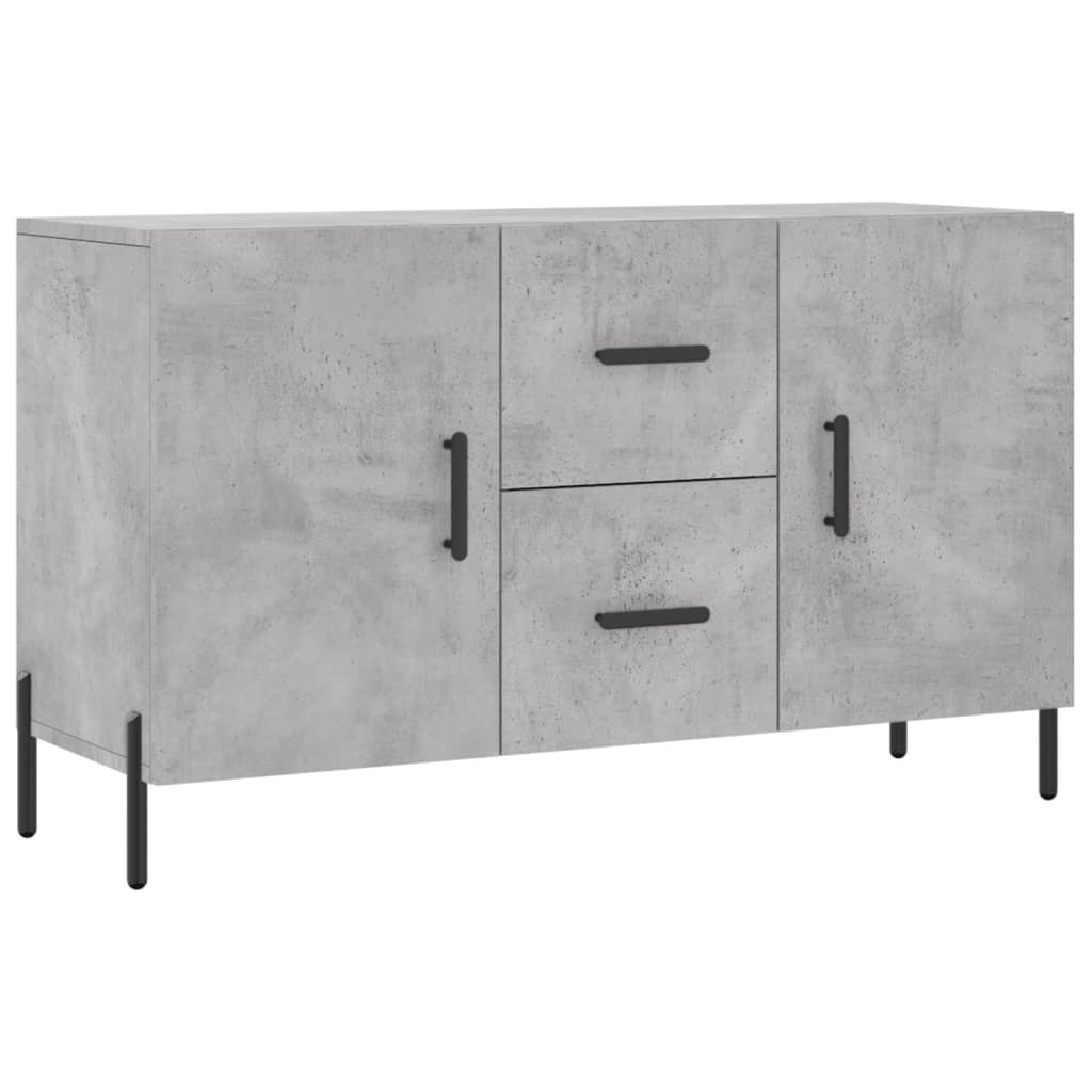 Buffet gris béton 100x36x60 cm bois d'ingénierie - XIOS