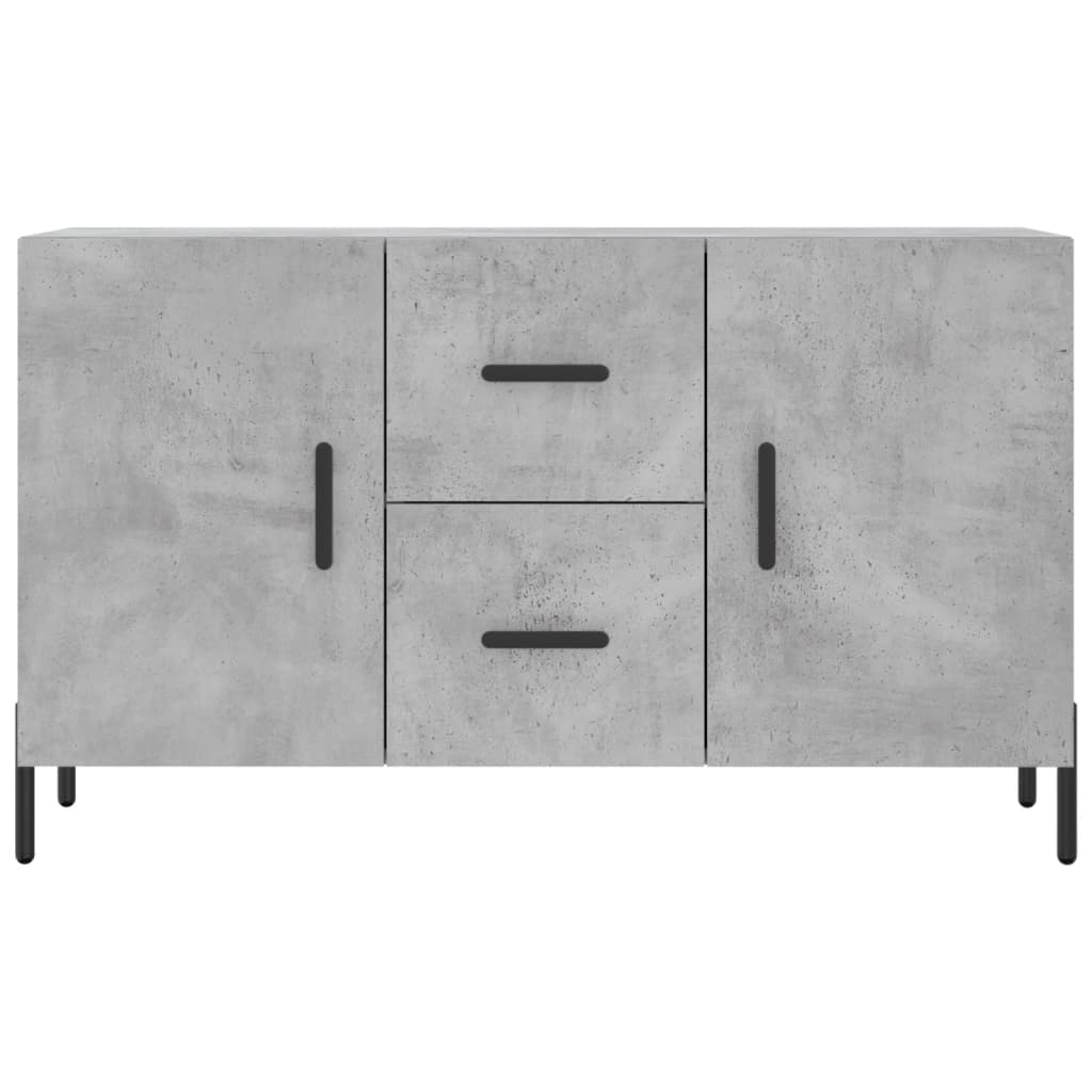 Buffet gris béton 100x36x60 cm bois d'ingénierie - XIOS