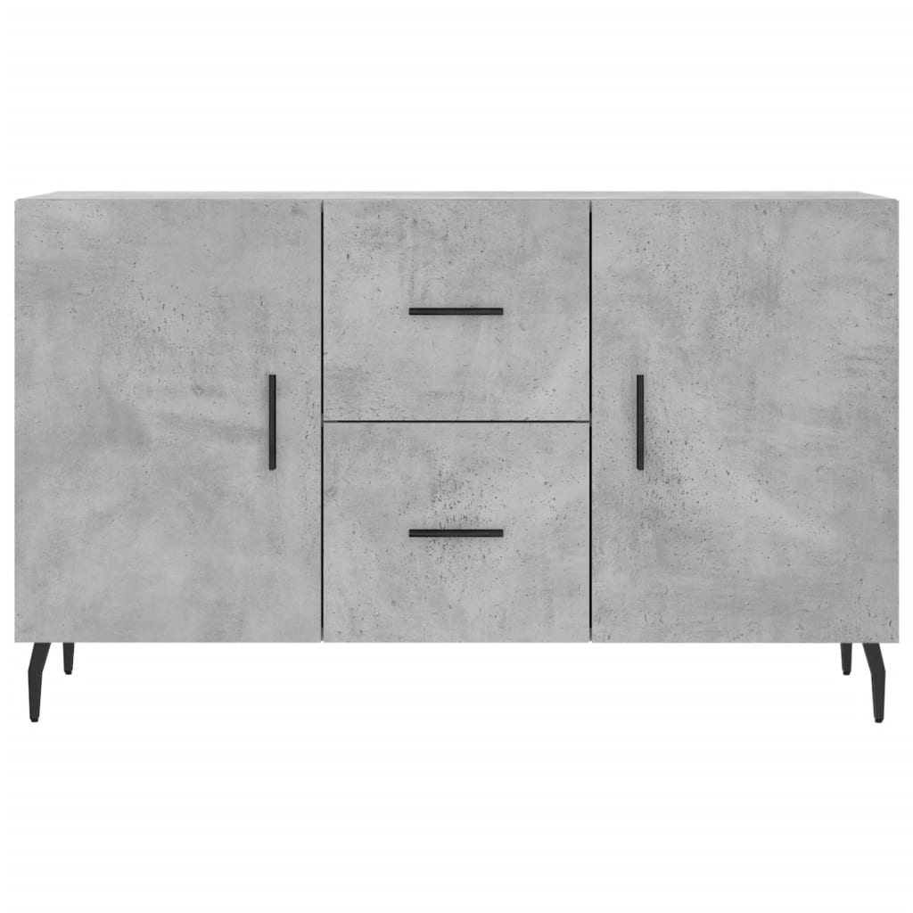 Buffet gris béton 100x36x60 cm bois d'ingénierie - XIOS
