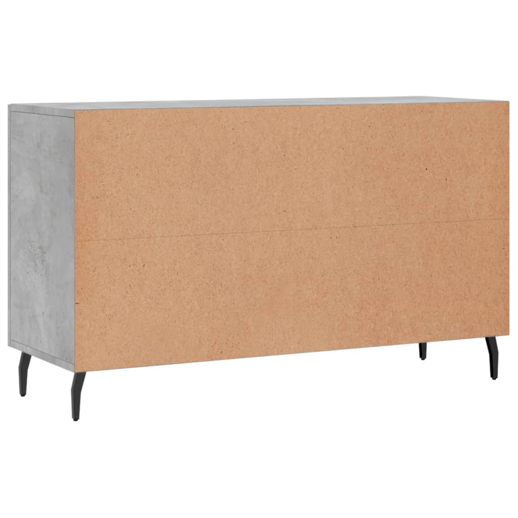 Buffet gris béton 100x36x60 cm bois d'ingénierie - XIOS