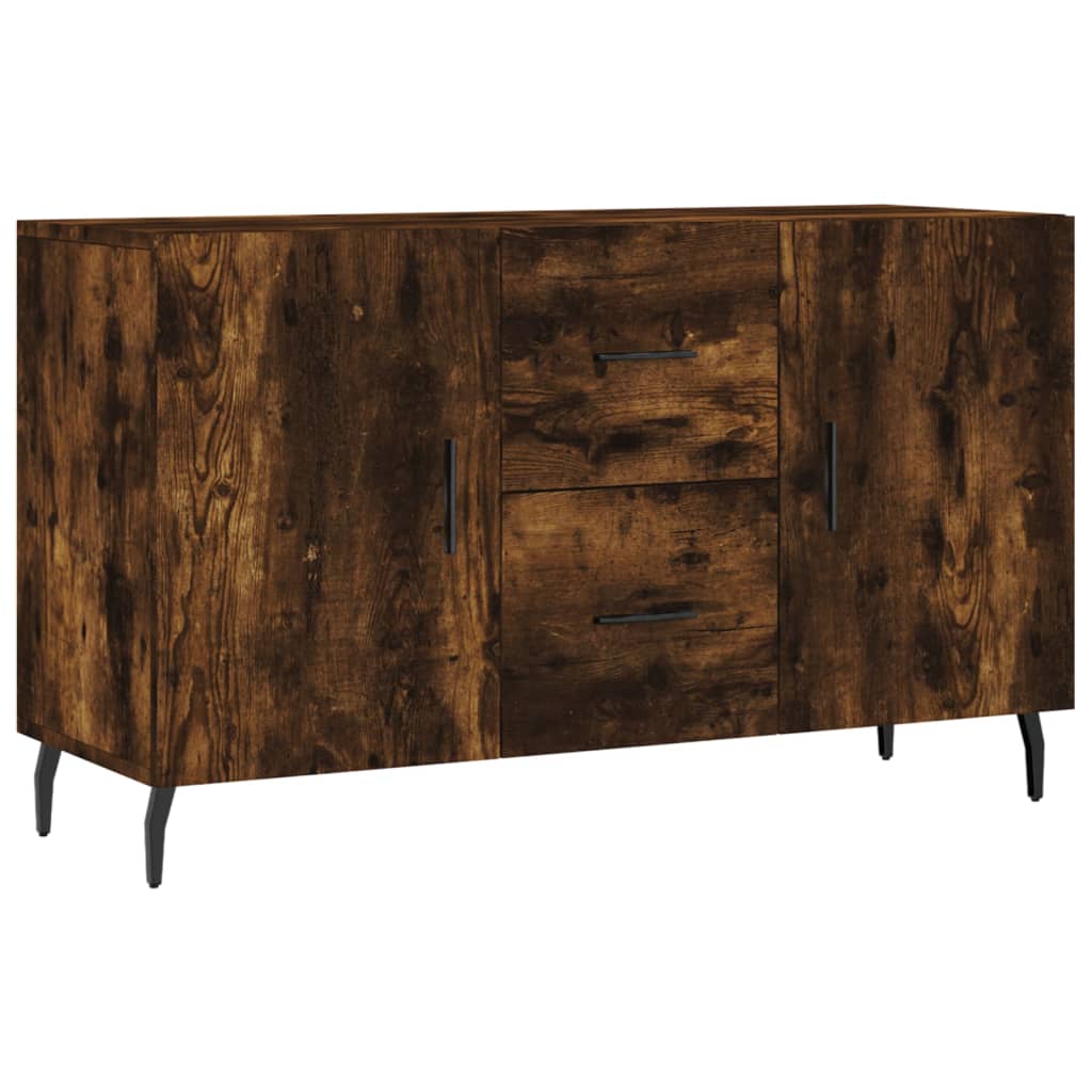 Buffet chêne fumé 100x36x60 cm bois d'ingénierie - XIOS