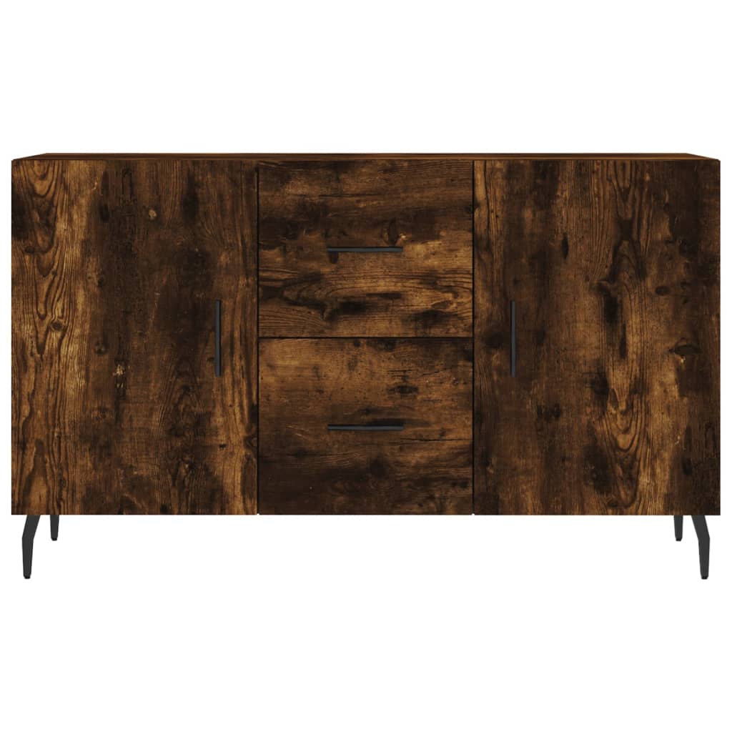 Buffet chêne fumé 100x36x60 cm bois d'ingénierie - XIOS