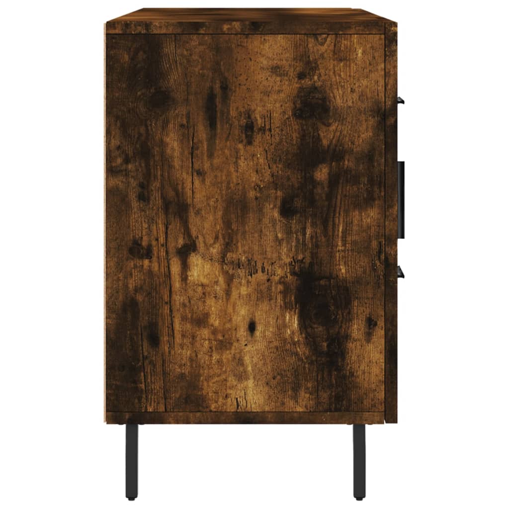 Buffet chêne fumé 100x36x60 cm bois d'ingénierie - XIOS